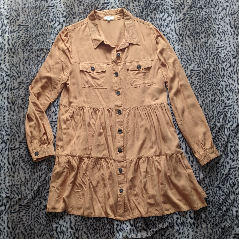 Long Sleeve Button Up Dress - Picture 4 of 11